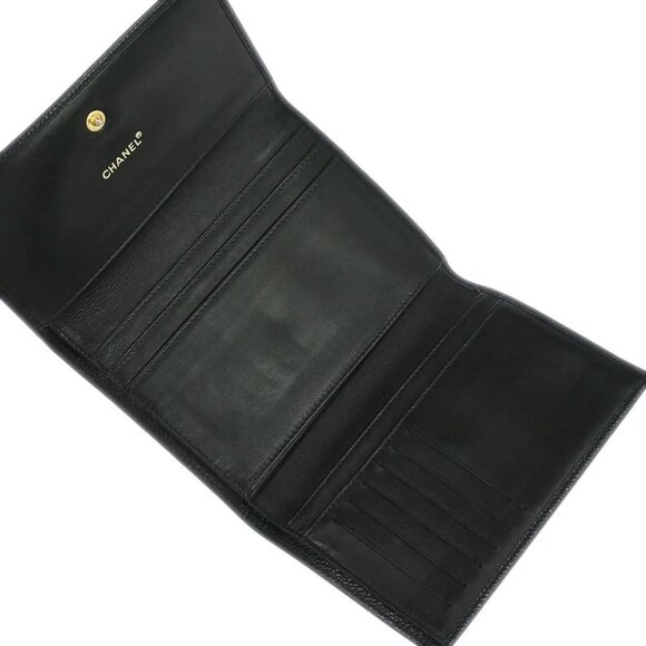 Chanel Black Calfskin Trifold Wallet 195982 - Picture 3 of 7